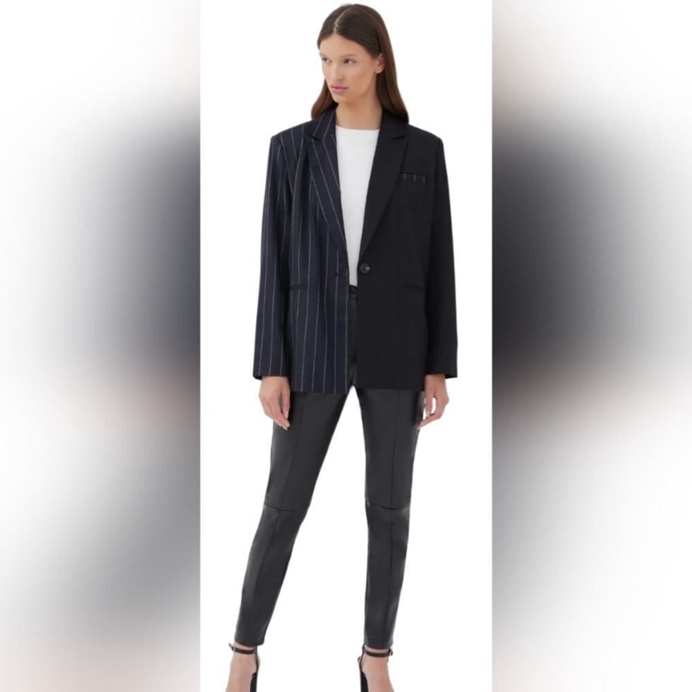 4th & Reckless Two-tone pinstripe Laurent Blazer